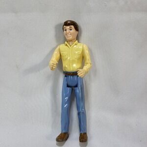 VTG Loving Family Playskool Dollhouse Dad Father Yellow Shirt Blue Pants